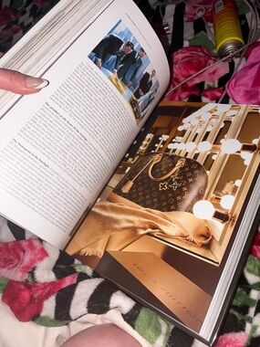 Louis Vuitton Brown and Black Promotional Booklet Page